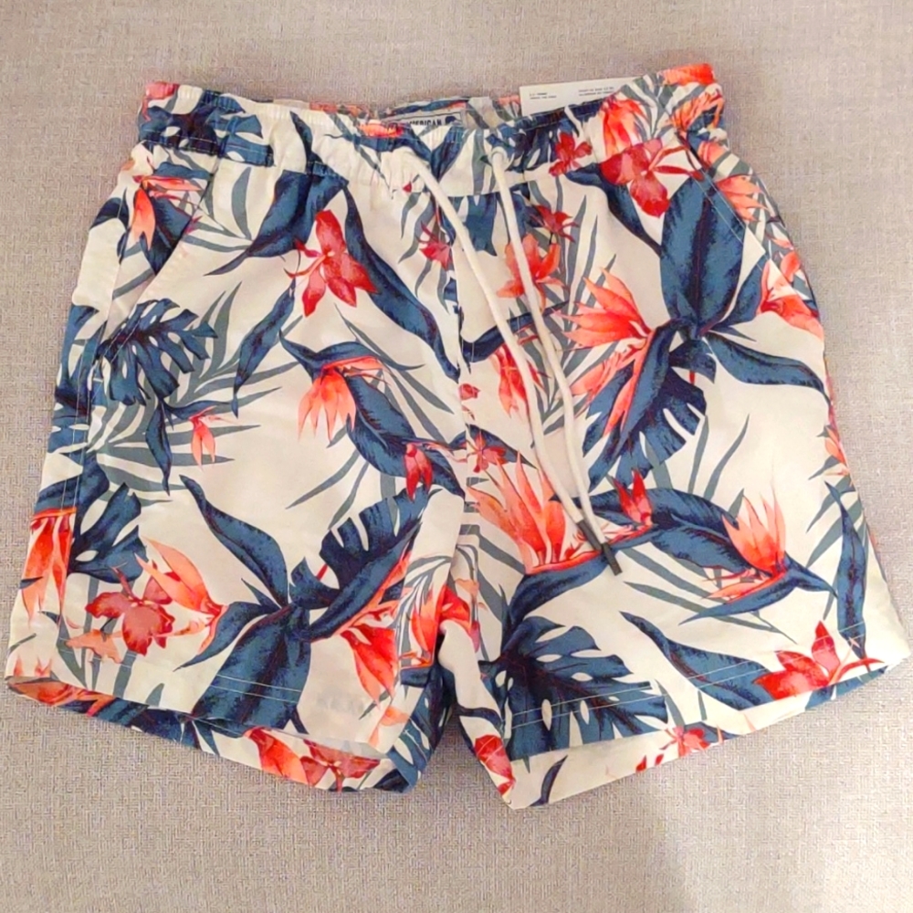 New American Eagle above the knee swim trunks